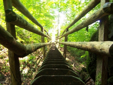 Himmelsleiter nach oben