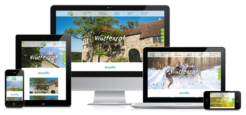 Responsive Web der Gemeinde Wüstenrot